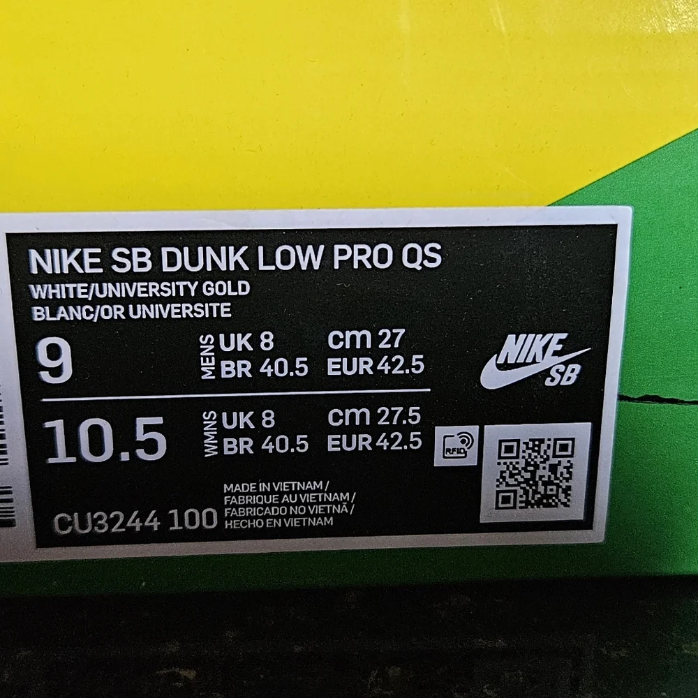 Nike Low Dunk Pro Ben & Jerry's Chunky Dunky Men's Size 9 **NEW IN BOX** - Picture 8 of 8